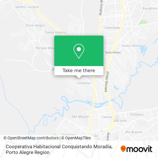 Mapa Cooperativa Habitacional Conquistando Moradia