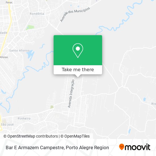 Bar E Armazem Campestre map