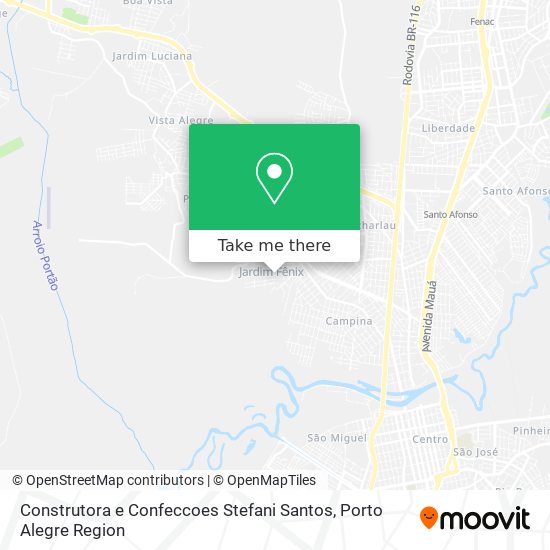 Construtora e Confeccoes Stefani Santos map