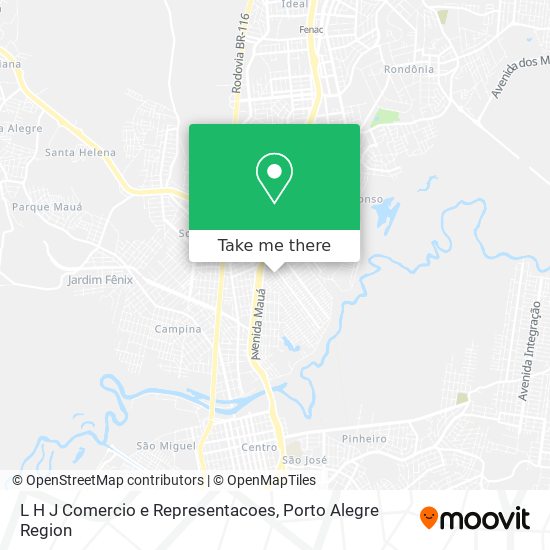 L H J Comercio e Representacoes map