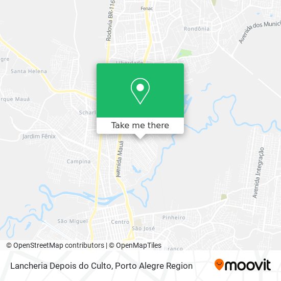 Lancheria Depois do Culto map