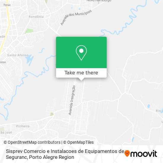 Sisprev Comercio e Instalacoes de Equipamentos de Seguranc map