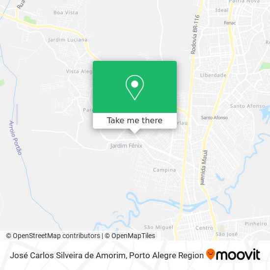 José Carlos Silveira de Amorim map