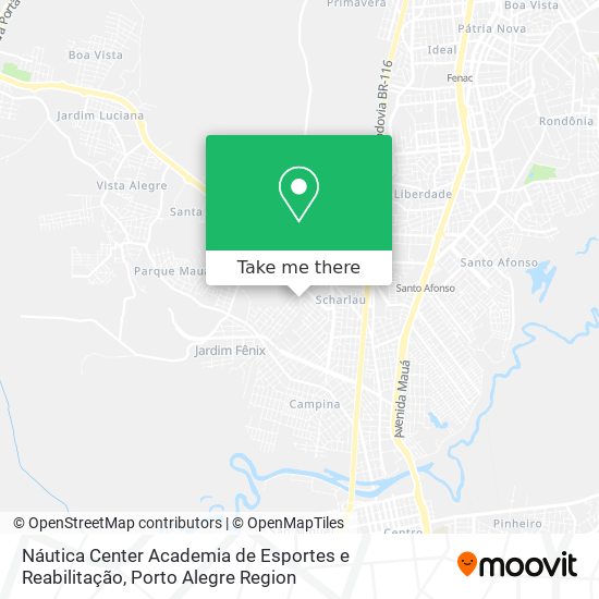 Náutica Center Academia de Esportes e Reabilitação map