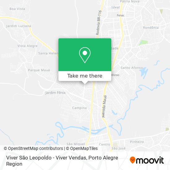 Viver São Leopoldo - Viver Vendas map