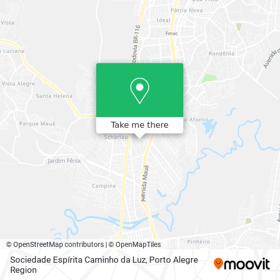 Sociedade Espírita Caminho da Luz map