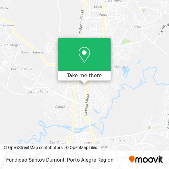 Fundicao Santos Dumont map
