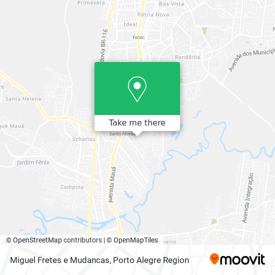 Miguel Fretes e Mudancas map