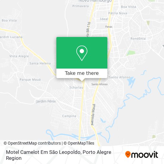 Motel Camelot Em São Leopoldo map