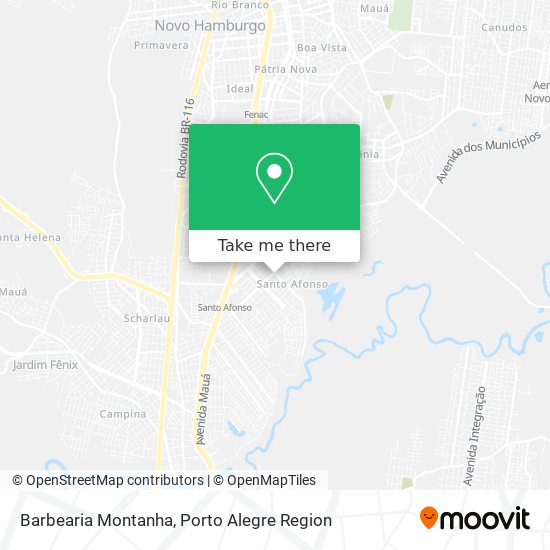 Barbearia Montanha map