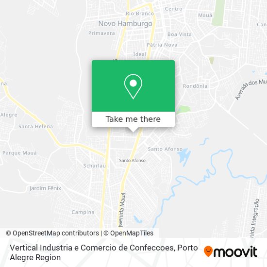 Vertical Industria e Comercio de Confeccoes map