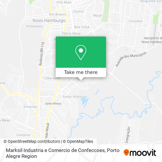 Mapa Marksil Industria e Comercio de Confeccoes