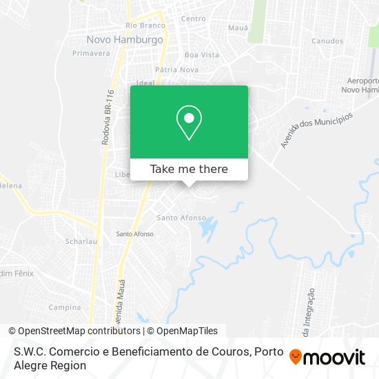 S.W.C. Comercio e Beneficiamento de Couros map