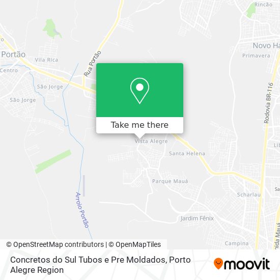 Mapa Concretos do Sul Tubos e Pre Moldados