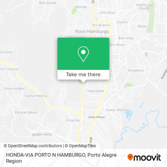 HONDA-VIA PORTO N HAMBURGO map