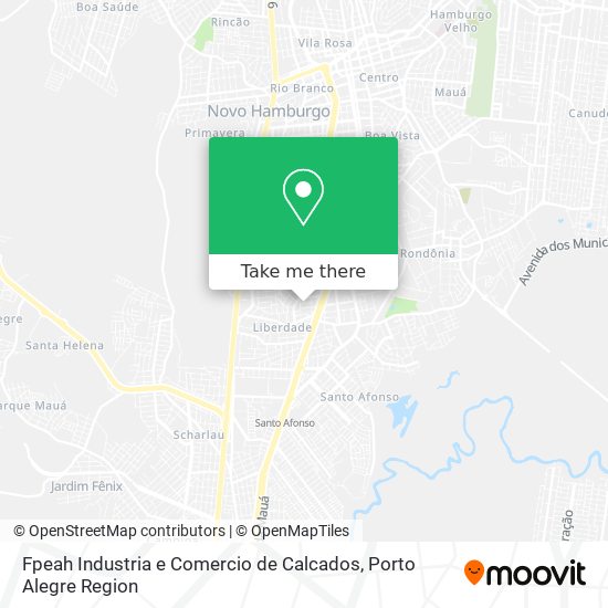 Mapa Fpeah Industria e Comercio de Calcados