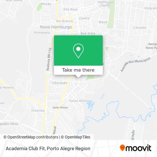 Academia Club Fit map
