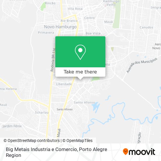 Big Metais Industria e Comercio map