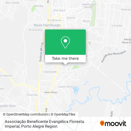 Associação Beneficente Evangélica Floresta Imperial map