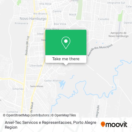 Mapa Aniel-Tec Servicos e Representacoes