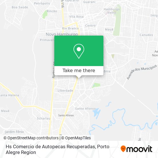 Hs Comercio de Autopecas Recuperadas map