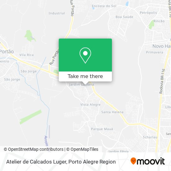 Mapa Atelier de Calcados Luger