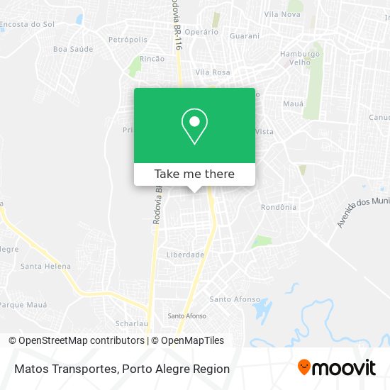 Matos Transportes map