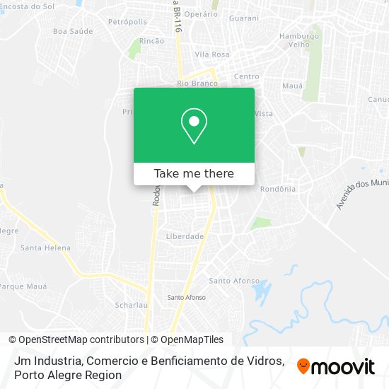 Jm Industria, Comercio e Benficiamento de Vidros map