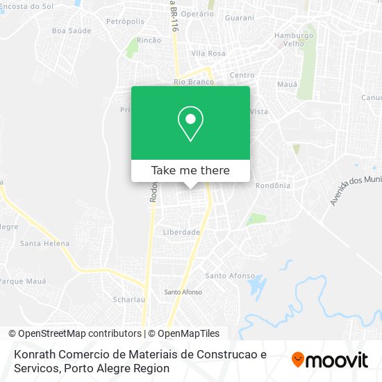 Konrath Comercio de Materiais de Construcao e Servicos map