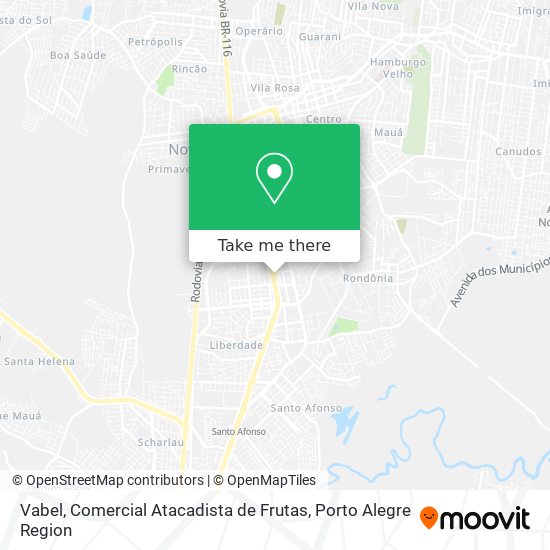 Vabel, Comercial Atacadista de Frutas map