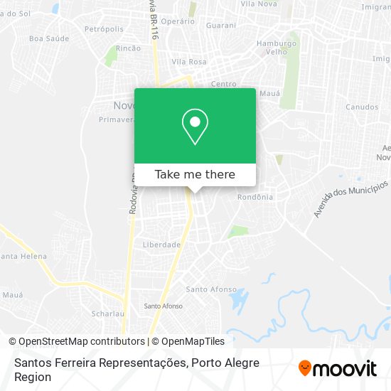 Santos Ferreira Representações map