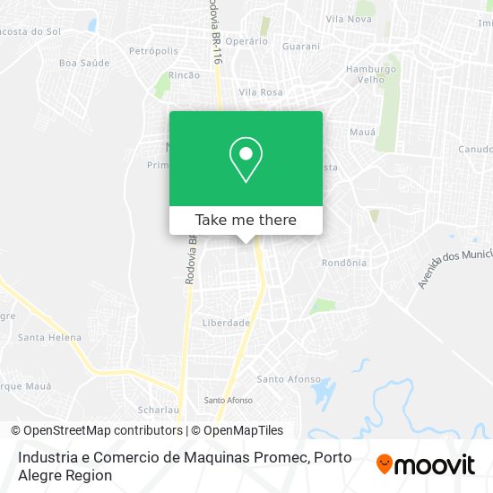 Mapa Industria e Comercio de Maquinas Promec