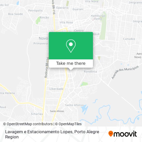 Lavagem e Estacionamento Lopes map