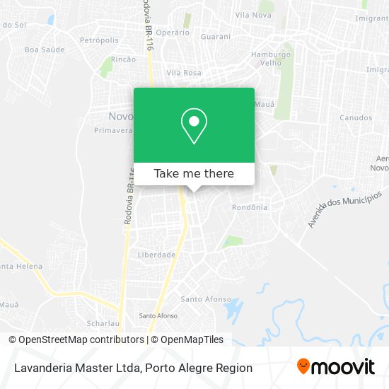 Lavanderia Master Ltda map