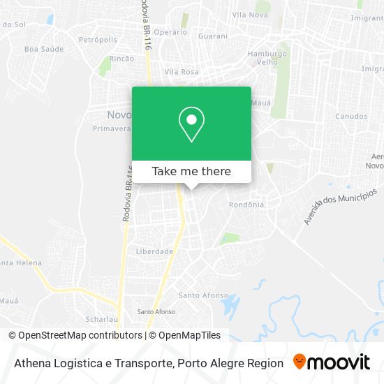 Athena Logistica e Transporte map