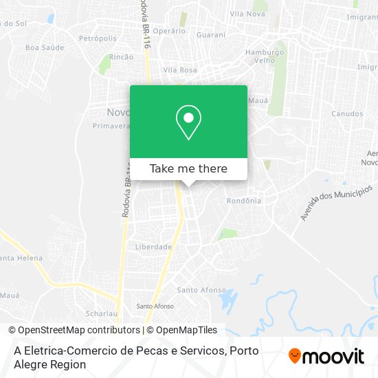 A Eletrica-Comercio de Pecas e Servicos map