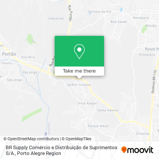 Mapa BR Supply Comércio e Distribuição de Suprimentos S / A.