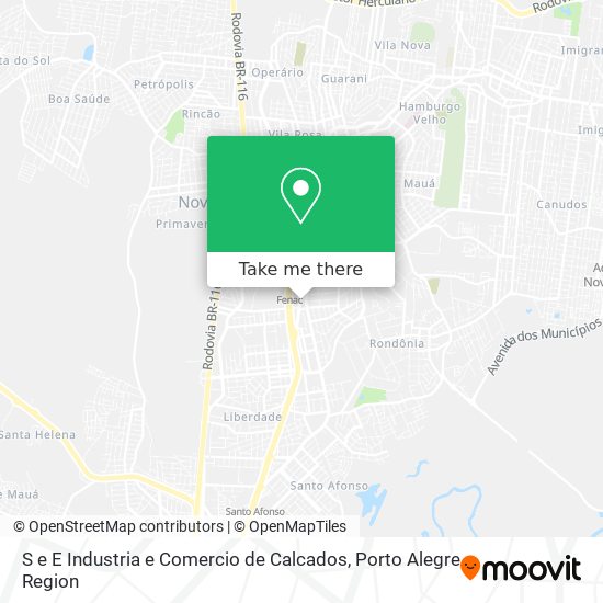 S e E Industria e Comercio de Calcados map