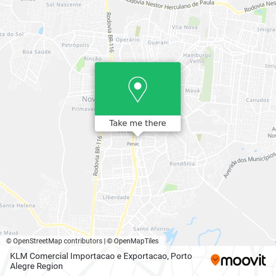 Mapa KLM Comercial Importacao e Exportacao