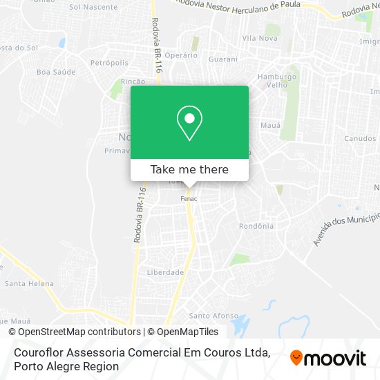 Couroflor Assessoria Comercial Em Couros Ltda map