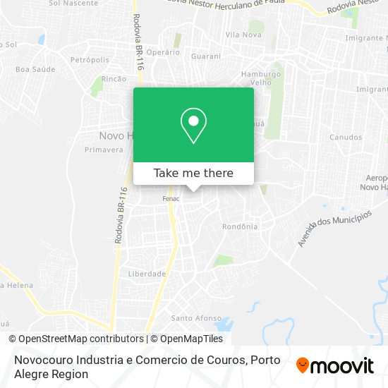 Novocouro Industria e Comercio de Couros map