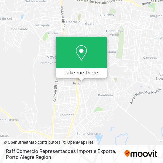 Raff Comercio Representacoes Import e Exporta map