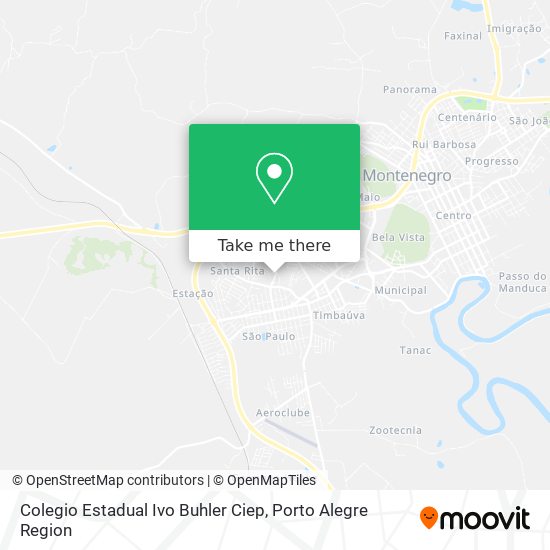 Mapa Colegio Estadual Ivo Buhler Ciep