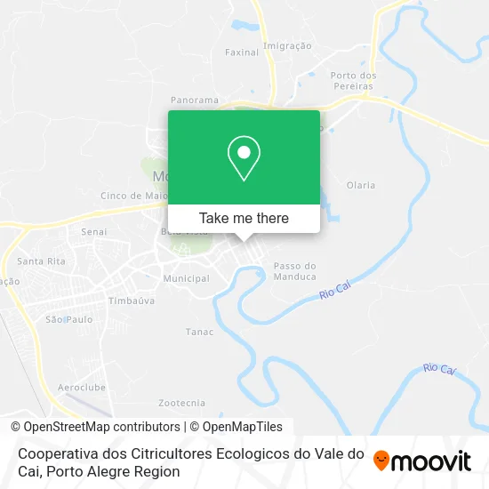 Cooperativa dos Citricultores Ecologicos do Vale do Cai map