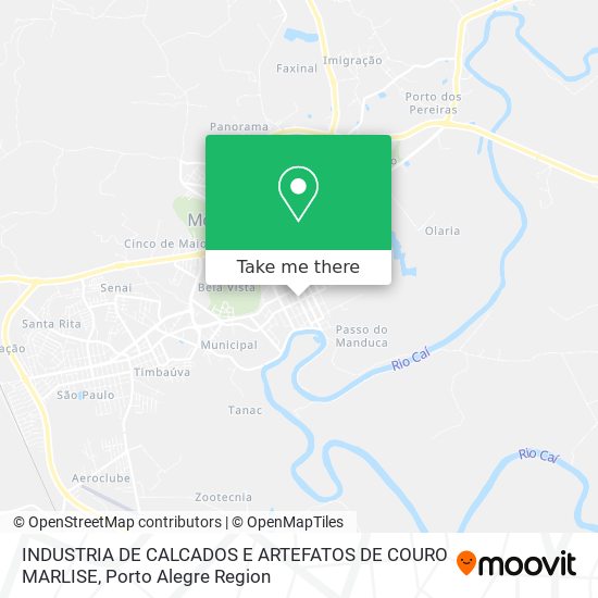 INDUSTRIA DE CALCADOS E ARTEFATOS DE COURO MARLISE map