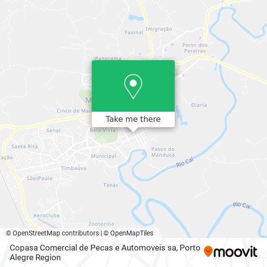 Copasa Comercial de Pecas e Automoveis sa map