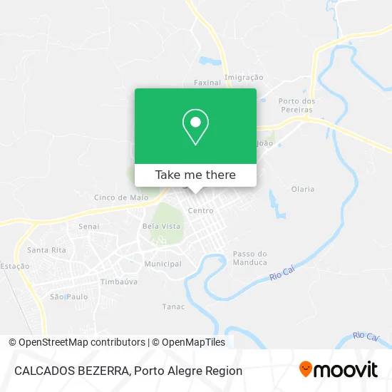 CALCADOS BEZERRA map