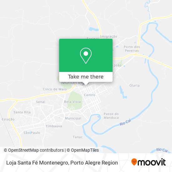 Loja Santa Fé Montenegro map
