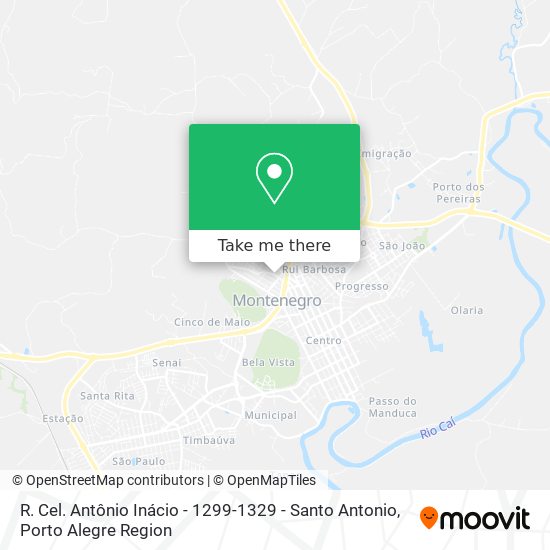 R. Cel. Antônio Inácio - 1299-1329 - Santo Antonio map