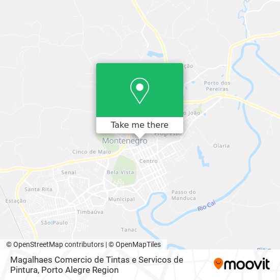 Magalhaes Comercio de Tintas e Servicos de Pintura map